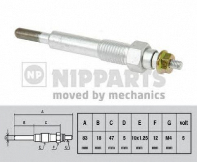NIPPARTS j5719004 -  Свеча накаливания