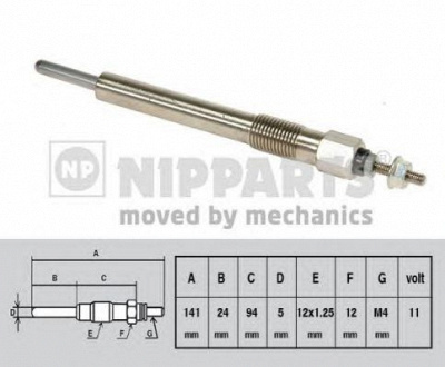 NIPPARTS j5719006 -  Свеча накаливания