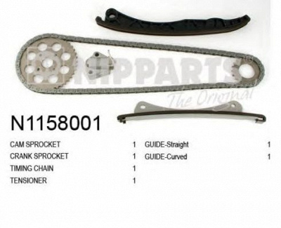 NIPPARTS n1158001 -  Комплект цепи привода распредвала
