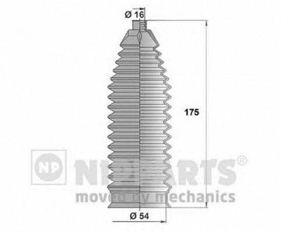 NIPPARTS n2840312 -  Комплект пыльника, рулевое управление