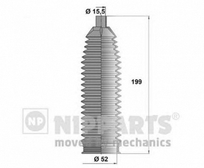 NIPPARTS n2840508 -  Комплект пыльника, рулевое управление