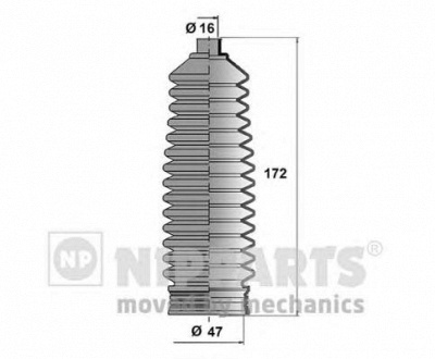 NIPPARTS n2840514 -  Комплект пыльника, рулевое управление