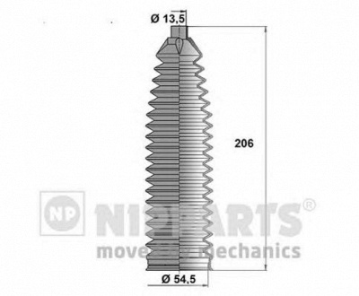 NIPPARTS n2840908 -  Комплект пыльника, рулевое управление