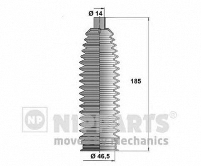 NIPPARTS n2840909 -  Комплект пыльника, рулевое управление