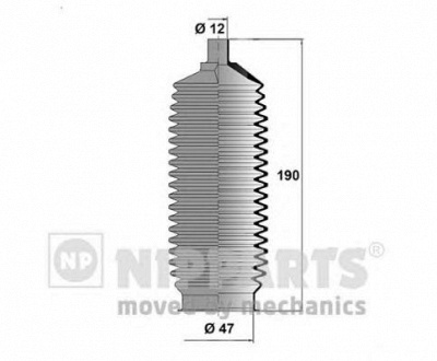 NIPPARTS n2841023 -  Комплект пыльника, рулевое управление
