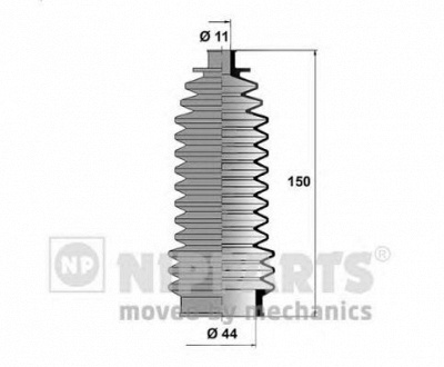 NIPPARTS n2841025 -  Комплект пыльника, рулевое управление