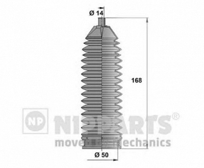 NIPPARTS n2841026 -  Комплект пыльника, рулевое управление