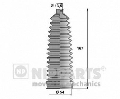 NIPPARTS n2841034 -  Комплект пыльника, рулевое управление