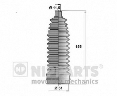 NIPPARTS n2841035 -  Комплект пыльника, рулевое управление