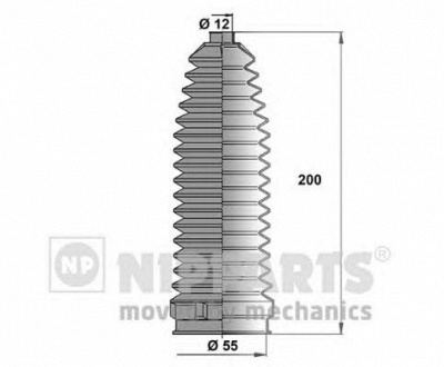 NIPPARTS n2843019 -  Комплект пыльника, рулевое управление