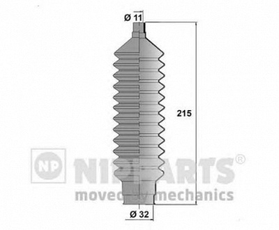 NIPPARTS n2843022 -  Комплект пыльника, рулевое управление