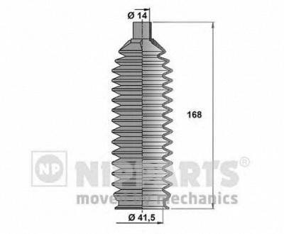 NIPPARTS n2845005 -  Комплект пыльника, рулевое управление