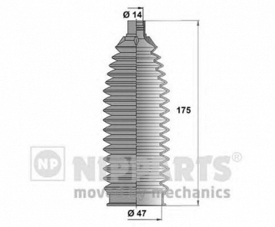 NIPPARTS n2845006 -  Комплект пыльника, рулевое управление