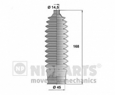 NIPPARTS n2847012 -  Комплект пыльника, рулевое управление
