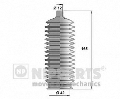 NIPPARTS n2847015 -  Комплект пыльника, рулевое управление
