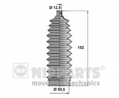 NIPPARTS n2848004 -  Комплект пыльника, рулевое управление