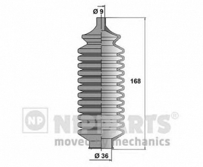 NIPPARTS n2855002 -  Комплект пыльника, рулевое управление