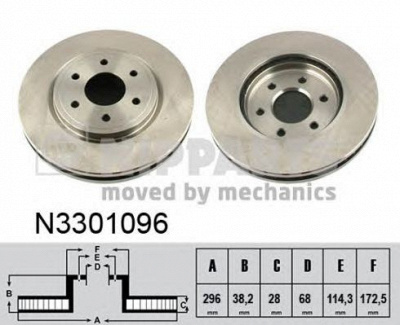 NIPPARTS n3301096 -  Тормозной диск