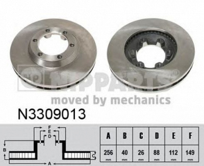 NIPPARTS n3309013 -  Тормозной диск