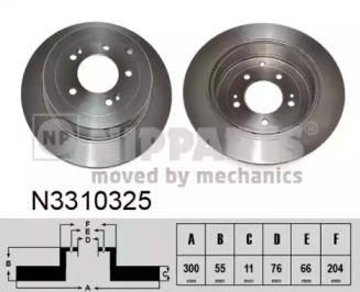 NIPPARTS n3310325 -  Тормозной диск