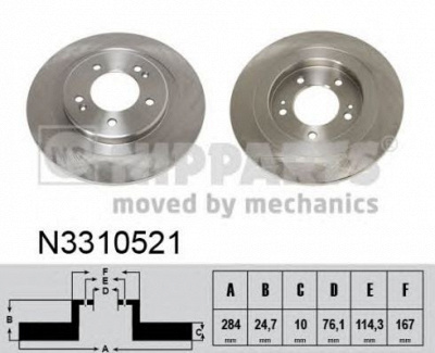 NIPPARTS n3310521 -  Тормозной диск