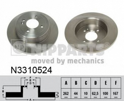 NIPPARTS n3310524 -  Тормозной диск