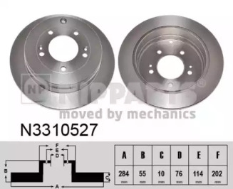 NIPPARTS n3310527 -  Тормозной диск