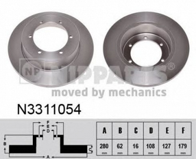 NIPPARTS n3311054 -  Тормозной диск