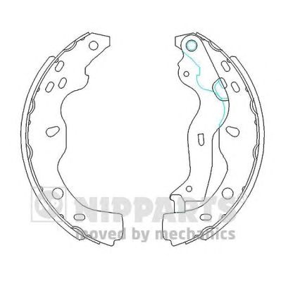 NIPPARTS n3508029 -  Комплект тормозных колодок