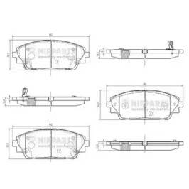 NIPPARTS n3603076 -  Комплект тормозных колодок, дисковый тормоз