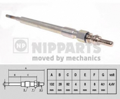 NIPPARTS n5710504 -  Свеча накаливания
