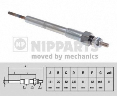NIPPARTS n5710505 -  Свеча накаливания