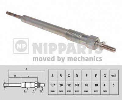 NIPPARTS n5710508 -  Свеча накаливания