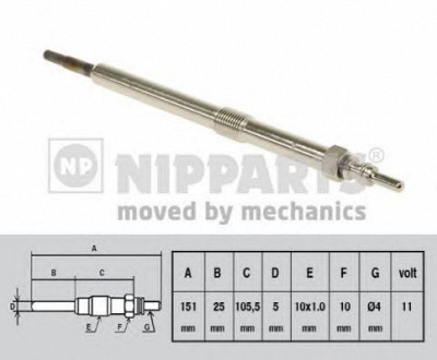 NIPPARTS n5711031 -  Свеча накаливания
