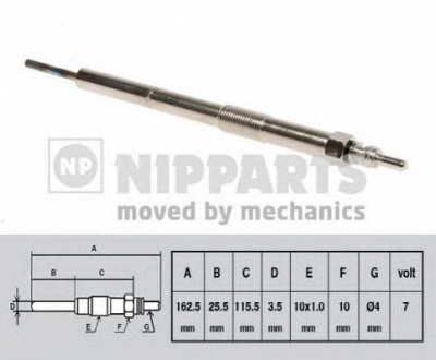 NIPPARTS n5711033 -  Свеча накаливания