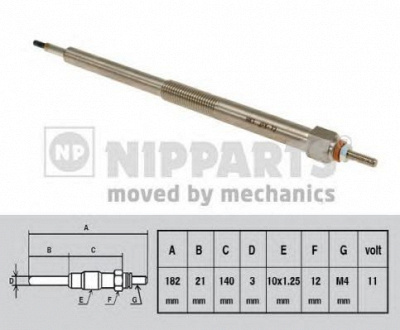 NIPPARTS n5711034 -  Свеча накаливания