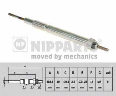 NIPPARTS n5713012 -  Свеча накаливания