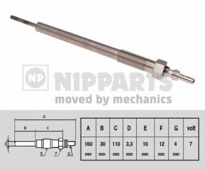 NIPPARTS n5713017 -  Свеча накаливания