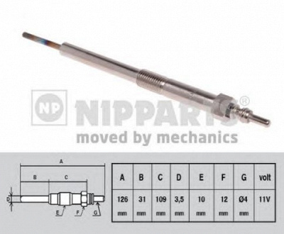 NIPPARTS n5714003 -  Свеча накаливания