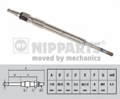 NIPPARTS n5715018 -  Свеча накаливания