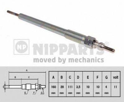 NIPPARTS n5715019 -  Свеча накаливания