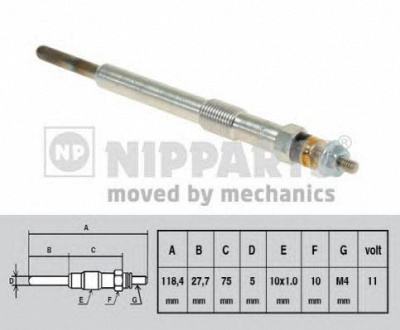 NIPPARTS n5718004 -  Свеча накаливания