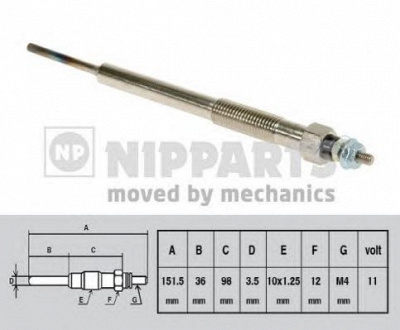 NIPPARTS n5719013 -  Свеча накаливания