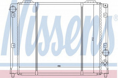 NISSENS 60051 -  Радиатор, охлаждение двигателя