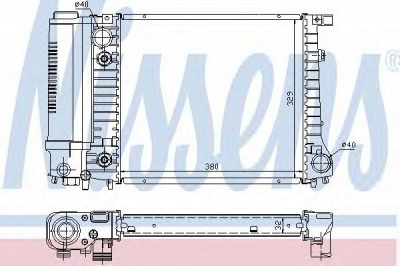 NISSENS 60731a -  Радиатор, охлаждение двигателя
