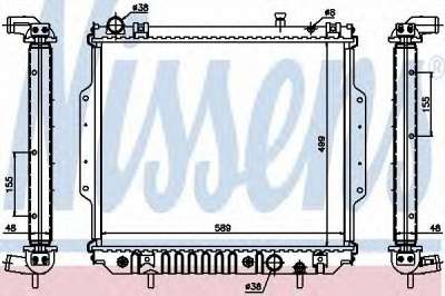 NISSENS 61020a -  Радиатор, охлаждение двигателя
