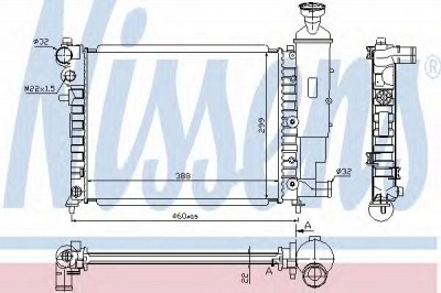 NISSENS 61358a -  Радиатор, охлаждение двигателя