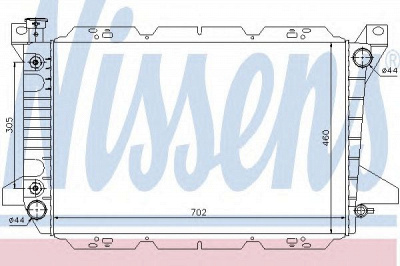 NISSENS 620981 -  Радиатор, охлаждение двигателя