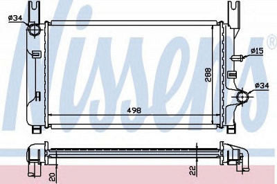 NISSENS 62117a -  Радиатор, охлаждение двигателя