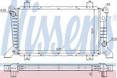 NISSENS 62241a -  Радиатор, охлаждение двигателя
